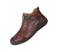 generisch Wasserdichte Wanderschuhe Herren Aus Leder High Top Lederschuhe Herbst Outdoor Stiefeletten VerschleißFeste Rutschfeste Trekkingschuhe Eifnarbig Wanderstiefel Kletterschuhe Kurzstiefel