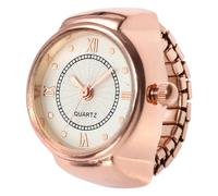 Generisch Watch Ring, Round Finger Timepiece, Small Creative Fashion Accessory for Men, Women, Party, Date, Vacation, Celebration, Stylish Jewelry