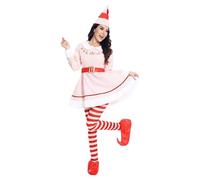 Generisch Weihnachtskostüm Bühnenauftritt Neujahrspartykleid Weihnachtskostüm Bunny Girl Cos Damenbekleidung (M)