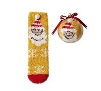 Generisch Weihnachtssocken Herren 43-46 Kinder Flauschige Socken Unisex Anti-Rutsch Kuschelige Sneakersocken für Frauen Flauschige Witzige Socken Weihnachtsgeschenke f眉r Frauen Geschenke