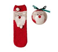 Generisch Weihnachtssocken Herren 43-46 Kinder Flauschige Socken Unisex Anti-Rutsch Kuschelige Sneakersocken für Frauen Flauschige Witzige Socken Weihnachtsgeschenke f眉r Frauen Geschenke