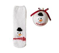 Generisch Weihnachtssocken Herren 43-46 Kinder Flauschige Socken Unisex Anti-Rutsch Kuschelige Sneakersocken für Frauen Flauschige Witzige Socken Weihnachtsgeschenke f眉r Frauen Geschenke