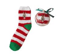 Generisch Weihnachtssocken Herren 43-46 Kinder Flauschige Socken Unisex Anti-Rutsch Kuschelige Sneakersocken für Frauen Flauschige Witzige Socken Weihnachtsgeschenke f眉r Frauen Geschenke