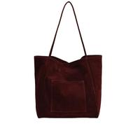 Generisch Werkzeug Taschen Set Bag Women Shoulder Bag College Leather Handbag Work Bag Purse Umhängetaschen Rot (Red, One Size)