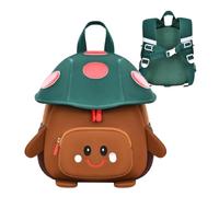Generisch Whimsical Mushroom Shaped Waterproof Mini Backpack Schoolbag | Little Boy Backpack for Girls Daycare Preschool Zoo Activities Snacks Toys Park Garden Camping Picnic Walking