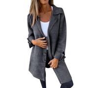 Generisch Winterjacke Damen Lang Sale, Warehouse Deal Retourenware, Übergangsjacke Damen Große Größen Mittellang Langarm Jacke Strickjacke Festlich Damen, Marken Sweatjacke Damen Sale
