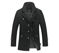 Generisch Winterjacke Herren Mantel Wintermantel Daunenjacke Puffer Jacke Fleecejacke Winterjacken Winterparka Wollmantel Winter Kurzmantel Lang Jungen 176 Warme