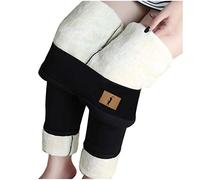 Generisch Winterleggings Damen Lang Thermoleggings Thermo Leggings GroßE GrößEn Winter Gefütterte Thermohose Blickdichte Leggins High Waist Lange Sportleggins Yogahose