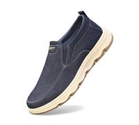 Generisch Winterstiefel Barfußschuhe Espadrilles für Herren aus Segeltuch, Sommerschuhe, zum Hineinschlüpfen, Klassische, Flache Espadrilles, Gummisohle