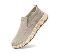 Generisch Winterstiefel Barfußschuhe Espadrilles für Herren aus Segeltuch, Sommerschuhe, zum Hineinschlüpfen, Klassische, Flache Espadrilles, Gummisohle