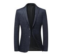 Generisch Wollblazer Für Herren, Stilvoller Wollblazer Mit Zwei Knöpfen, Dicke, Warme Streifen, Lässige Arbeitsanzugjacke, Winter, Klassische Abschlussball Party, Smokingjacke, Oberteil Für Hoch