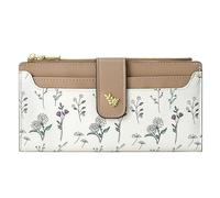 Generisch Women Wallet - Leather Thin Floral Vegan Purse, Zipper Money Pocket Organizers, Slim Profile Construction, Lightweight Carrying Capacity, Female Commuting Accessory, Ideal for Work