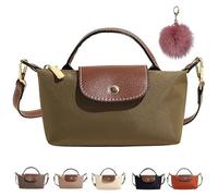 Generisch Women's Fashion Colorblock Mini Crossbody Bag,Solid Color Square Purse with Adjustable Strap,Small Phone Handbags