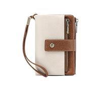 Generisch Women's Walłet, Multi-Functional Tri-Fold Short Ŵallet with Zippered Coin Pocket, Retro Large-Capacity Blocking Purse with 2, for Ŵomen Girls, 1 Wallet