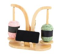 Generisch Yarn Spinner - Wooden Yarn Holder with Magnetic Spinner | Double Spool Knitting & Crocheting Organizer | Built-In Phone Stand, Effortless Yarns Dispensing, Gift for Women