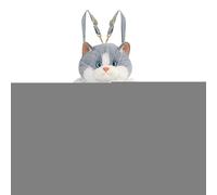 Generisch Zaino Peluche Gatto Realistico - 55 Cm, 550g, Peluche + Cotone PP - Borsa Cartone Animato Animali Alla Per Donne, Ragazze, Studentesse, Viaggiatrici, Campus, Shopping E Viaggio