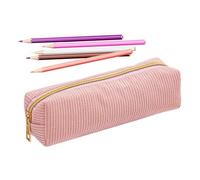 Generisch Zipper Pencil Pouch - Corduroy 20x5.5x5cm | Aesthetic Large Capacity Pencil Case Stationery Bag for Pens Eraser Ruler Cards School Office Storage Girls Boys Daily Use
