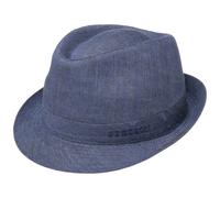 Geneva Trilby Leinenhut by Stetson blau 55 cm