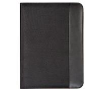 Genie 12442 Schreibmappe Wiesbaden für A4 Dokumente, extradünn und strapazierfähig, schwarz