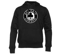 GENIGMAE Ace Cafe London Logo Kapuzenpullover Unisex Herren Damen Lange Ärmel Schwarz Sweatshirt Hoodie Men Women Black