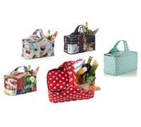 Genius - Farbauswahl - Genius Thermo Einkaufskorb Light Kühlkorb Kühltasche Klappkorb Cup-Cakes Hellblau Sterne