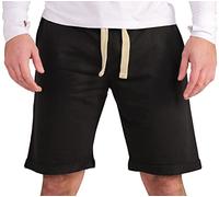 Gennadi Hoppe Herren Shorts Männer Gym Bermuda Kurze Hose Sporthose Jungen Sommer Sportshorts Freizeithose Baumwolle weich bequem leicht lässig luftig modern sportlich praktisch schwarz H8191 M