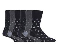 Gentle Grip - 6er Pack Herren Farbig Bunt Muster Socken Ohne Gummi Bund (39/45, SOMRJ578)