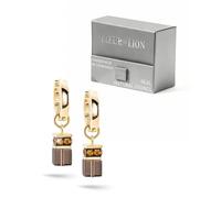 GeoCUBE® Chunky Chain Creolen gold-braun