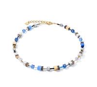 GeoCUBE® Halskette blau-gold