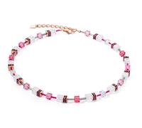GeoCUBE® Halskette Iconic Nature Pink-Weiß