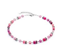 Coeur de Lion Schmuck 2838/10-422 Damen-Halskette GeoCUBE Iconic Viva Magenta