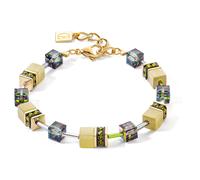 GeoCUBE® Iconic Mono Gold Armband Oliv