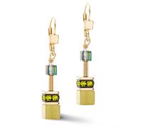 GeoCUBE® Iconic Mono Gold Ohrringe Oliv
