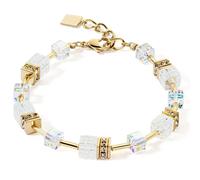 GeoCUBE® Iconic Nature Armband Gold-Weiß
