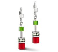 GeoCUBE® Iconic Ohrringe Rot-Grün