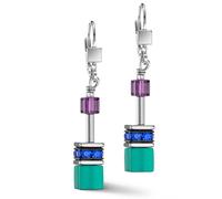 GeoCUBE® Iconic Ohrringe Türkis-Lila