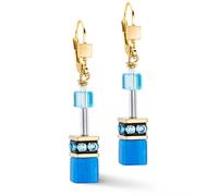 COEUR DE LION GeoCUBE® Iconic Mono Gold Ohrringe Türkis Edelstahl 4020200600