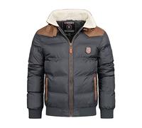 Geographical Norway Abraham Herren Winterjacke Jacke Steppjacke Stepp Gr. S-5XL (Grey, 6XL)