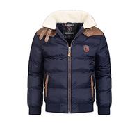 Geographical Norway warme Winterjacke Designer Herren Winter Stepp Jacke [GeNo-31-Navy-Gr.M]