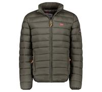 Geographical Norway Amigolor Men Basic - Warme Kapuzenjacke Ärmellose Steppjacke Herren - Warme Manteljacke Gefüttert Herren - Windjacke Frühling Herbst Winter (Khaki S)
