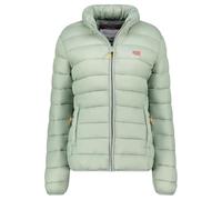 Geographical Norway ATIKOLOR Damen Daunenjacke, gesteppt, leicht, warm, Zwischensaison, für den Alltag, Outdoor-Jacke, winddicht, urbaner Stil, modisch, Herbst und Winter, bequem, mandelgrün, 46