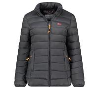 Geographical Norway ATIKOLOR Damen Daunenjacke, gesteppt, leicht, warm, Zwischensaison, für den Alltag, Outdoor-Jacke, winddicht, urbaner Stil, modisch, Herbst und Winter, bequem, Dunkelgrau, 46