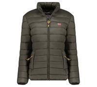 Geographical Norway ATIKOLOR Damen Daunenjacke, gesteppt, leicht, warm, Zwischensaison, für den Alltag, Outdoor-Jacke, winddicht, urbaner Stil, modisch, Herbst und Winter, bequem, kaki, 46