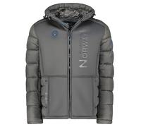 Geographical Norway Bafare Men - Parka Groß Warm Mann Herbst Winter - Dicker Wasserdichter Mantel Wasserabweisend - Outdoor Pelz Kapuzenjacke - Winter Windjacke (Dunkelgrau M)