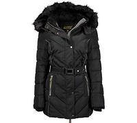 Geographical Norway Becky Damen Parka, Winterparka, warm & winddicht, Outdoor, (Schwarz L)