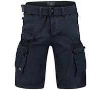 Geographical Norway Herren Cargo Short Sommer Bermuda Kurze Hose Shorts Brandiing- Production (Medium, Navy)