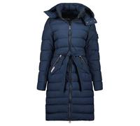 Geographical Norway Cabima Lady - Winterjacke Damen Warme Steppung Mann Herbst Winter - Warme Manteljacke leicht Kapuze - Daunenjacke Windstopper Langarm Polsterung - Frauen (Marineblau L)