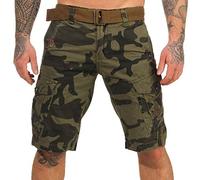 Geographical Norway Cargo Shorts Hunter mit UD Bandana Grey Camo - 3XL -