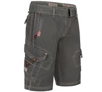 Geographical Norway Cargo Shorts Kurze Hose Knielang Short Bermuda Sommer Urlaub Freizeit FVS Production H-H, Hosengröße:L / W33, Farbe:Blau