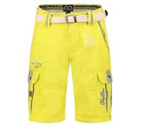 Geographical Norway Cargobermudas "Paillette" in Gelb - Größe S | Herren Plussize